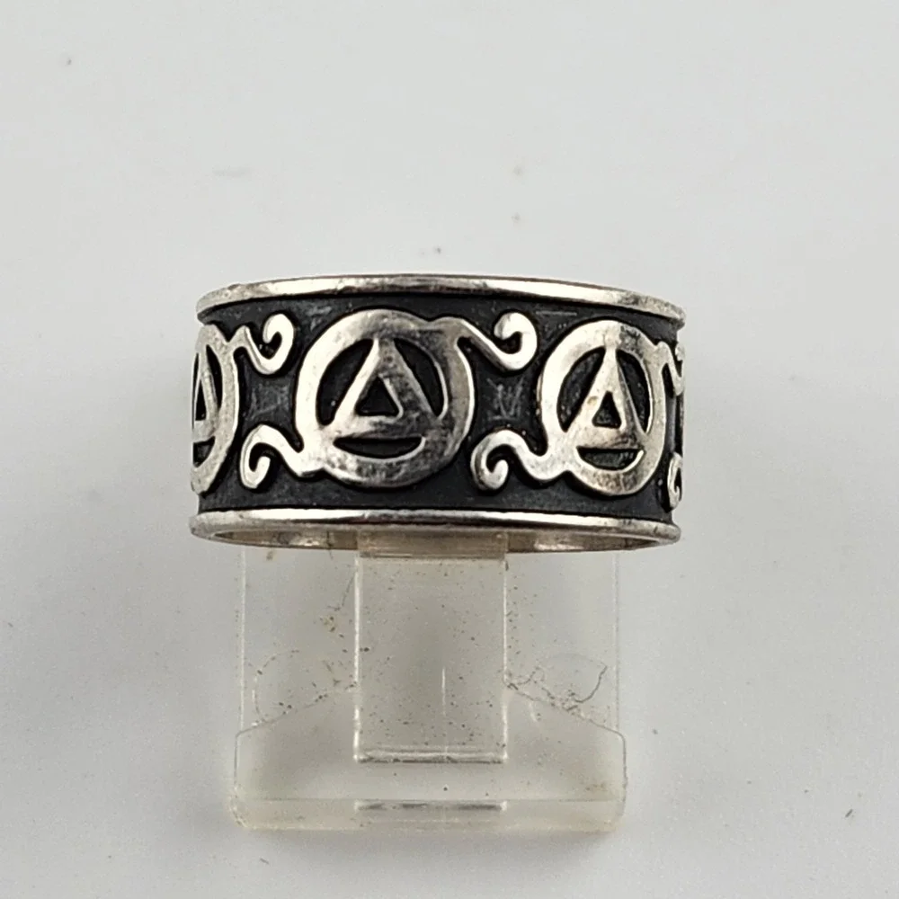 Vintage Sterling Silver 925 Mexico‎ Band Ring Size 6.75